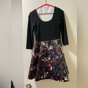 Alice + Olivia floral fit and flare